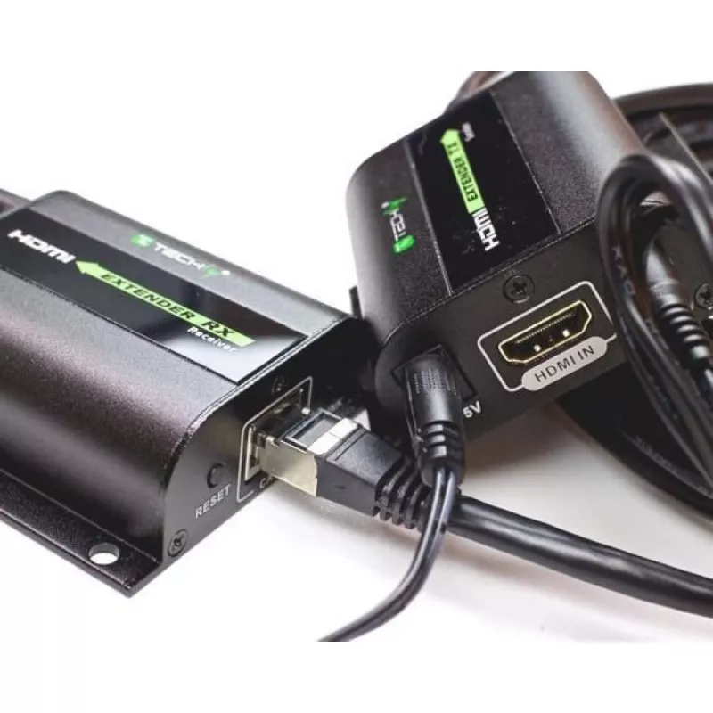 Techly extender HDMI Full HD via kabel Cat.5E / 6 / 6A / 7 max. 60 m autoregulated IDATA EXT-E70I