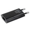 Techly compacte oplader USB 1A Europese stekker zwart