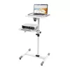 Techly universele trolley voor notebook / projector, wit ICA-TB TPM-6