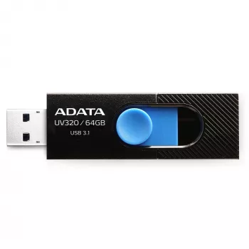 ADATA UV320 USB-flashstation 64 GB USB Type-A 3.2 Gen 1 (3.1 Gen 1) zwart, blauw