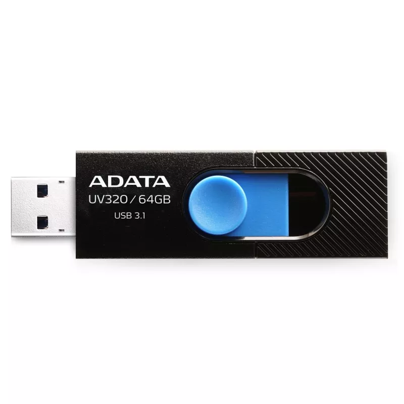 ADATA UV320 USB-flashstation 64 GB USB Type-A 3.2 Gen 1 (3.1 Gen 1) zwart, blauw
