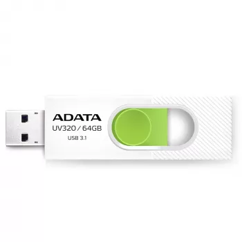 ADATA UV320 USB-stick 64 GB USB Type-A 3.2 Gen 1 (3.1 Gen 1) groen, wit