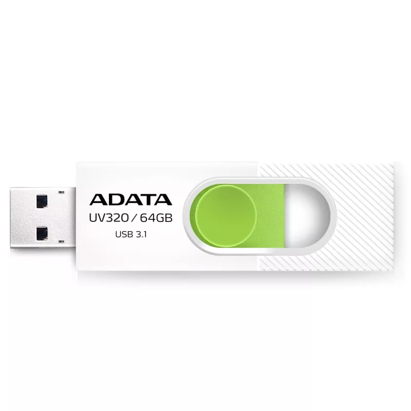 ADATA UV320 USB-stick 64 GB USB Type-A 3.2 Gen 1 (3.1 Gen 1) groen, wit