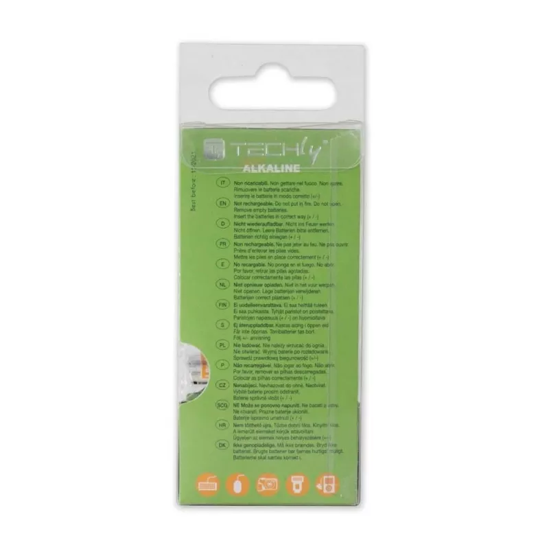 Techly multipack 24 batterijen High Power Mini Stilo AAA alkaline LR03 1,5V IBT-KAL-LR03-B24T