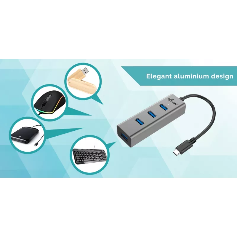 i-tec Metal USB-C-hub 4 poorten