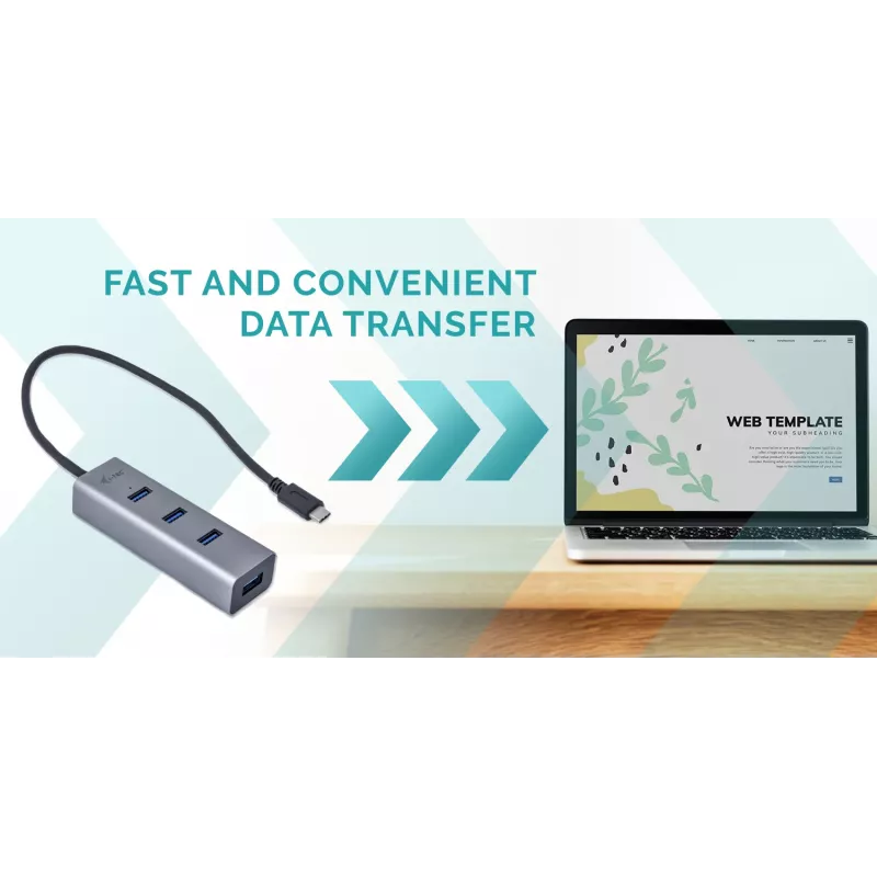 i-tec Metal USB-C-hub 4 poorten