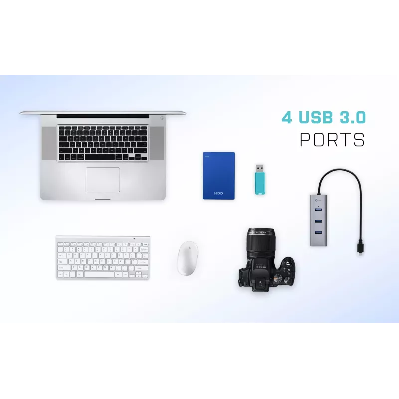 i-tec Metal USB-C-hub 4 poorten