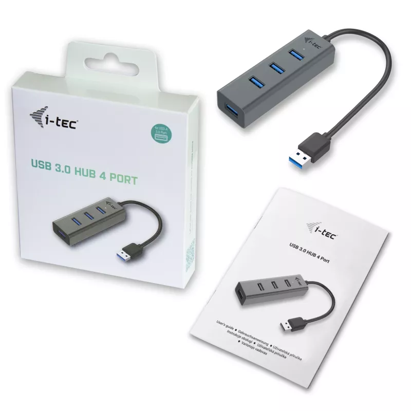 USB-hub i-tec Metal USB 3.0-hub 4 poorten