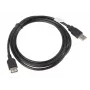USB A-naar-A-kabel LANBERG CA-USBE-10CC-0018-BK, USB 2.0, 1,8 m, zwart