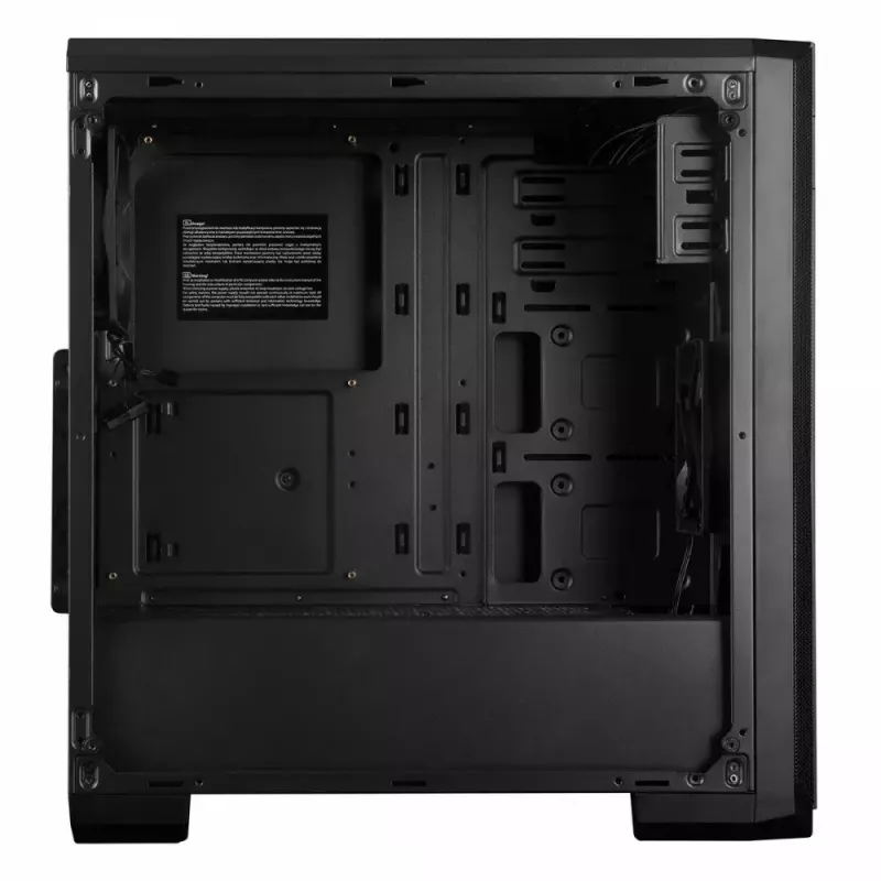 Modecom Oberon Pro Midi Tower pc-behuizing, ATX/Micro ATX/ITX, zijvenster, videokaart tot 395 mm, 2x USB 3.0, zwart