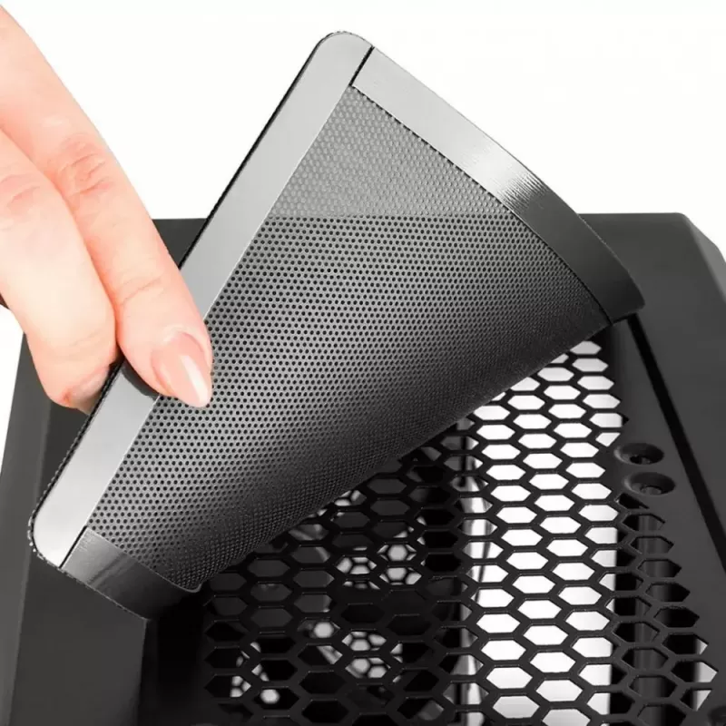 Modecom Oberon Pro Midi Tower pc-behuizing, ATX/Micro ATX/ITX, zijvenster, videokaart tot 395 mm, 2x USB 3.0, zwart