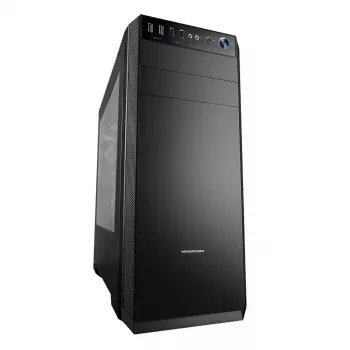 PC-behuizing MODECOM Oberon Pro midi tower – zwart, ATX/ITX/Micro ATX, gehard glas, tot 395 mm GPU