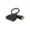HDMI-kabel Gembird DSP-2PH4-04 — HDMI type A stekker naar 2× HDMI type A bus, zwart, rechte stekker