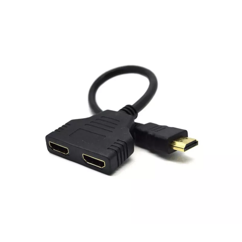 HDMI-kabel Gembird DSP-2PH4-04 — HDMI type A stekker naar 2× HDMI type A bus, zwart, rechte stekker