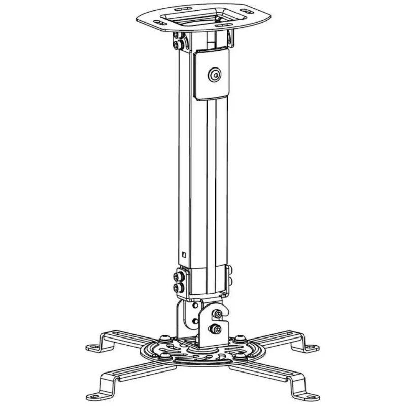 Techly projector-plafondbeugel verlenging 545-900 mm zilver ICA-PM 18M
