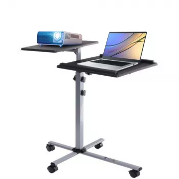 Laptopstandaard Techly universele verstelbare trolley voor notebook projector zwart
