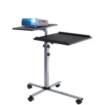 Laptopstandaard Techly universele verstelbare trolley voor notebook projector zwart