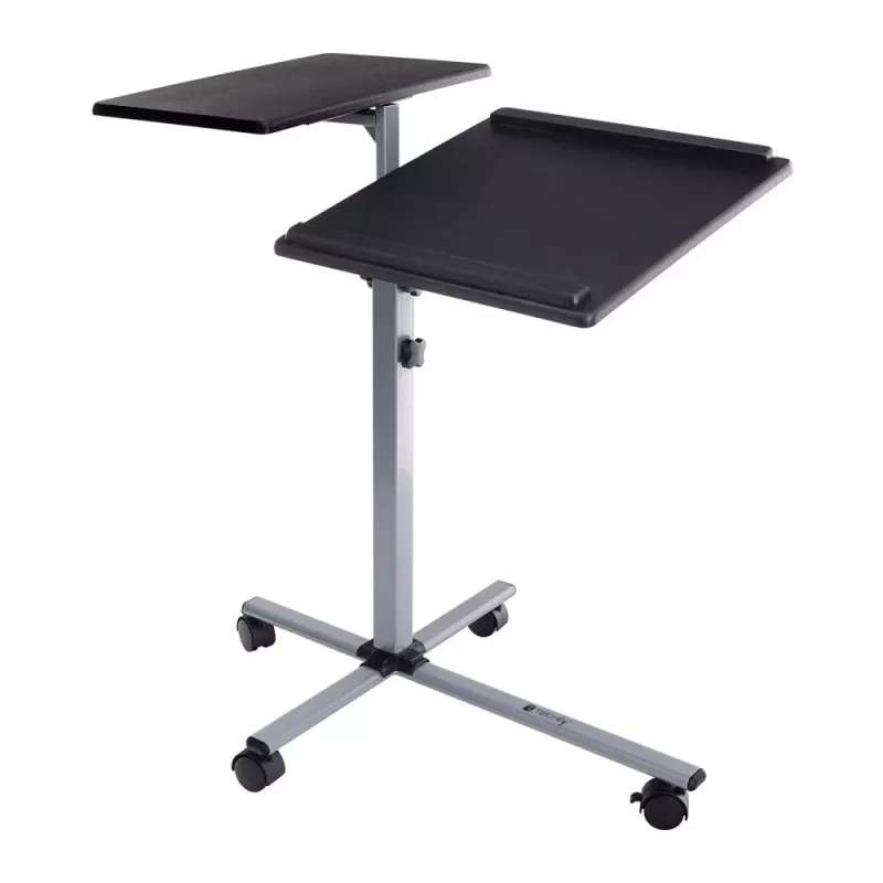 Laptopstandaard Techly universele verstelbare trolley voor notebook projector zwart
