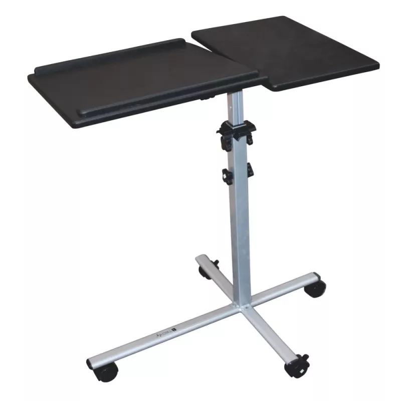 Laptopstandaard Techly universele verstelbare trolley voor notebook projector zwart