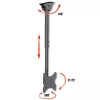 Techly telescoop-plafondbeugel tot 1,6 m LED tv LCD 23-42 inch ICA-CPLB 922L