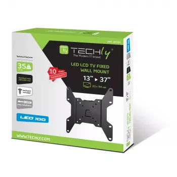 Techly 13-37 inch muurbeugel voor LED LCD tv vast ICA-LCD 114