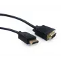 Gembird CCP-DPM-VGAM-6 DisplayPort-naar-VGA-adapterkabel, 1,8 m, zwart