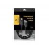 Gembird CCP-DPM-VGAM-6 DisplayPort-naar-VGA-adapterkabel, 1,8 m, zwart