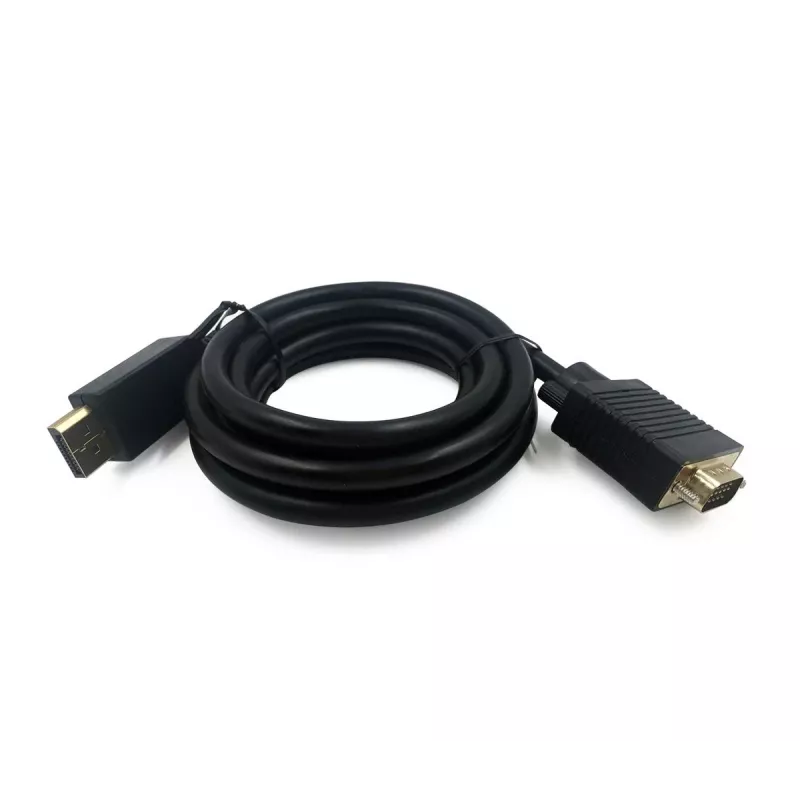 Gembird CCP-DPM-VGAM-6 DisplayPort-naar-VGA-adapterkabel, 1,8 m, zwart
