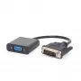 Video-adapterkabel Gembird DVI-D (stekker) naar VGA (bus) 0,2 m, zwart