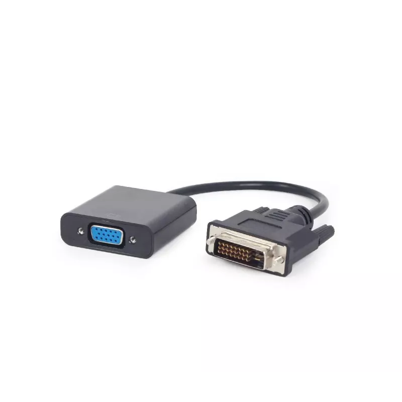 Video-adapterkabel Gembird DVI-D (stekker) naar VGA (bus) 0,2 m, zwart