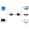 Video-adapterkabel Gembird DVI-D (stekker) naar VGA (bus) 0,2 m, zwart