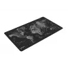Muispad NATEC Time Zone Map Maxi — stof 400×800 mm, 2,5 mm, waterdicht, antislip