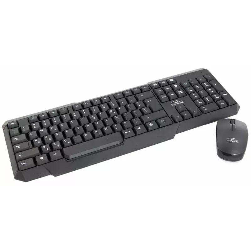 Titanum Memphis TK108 toetsenbord-en-USB-muisset, zwart