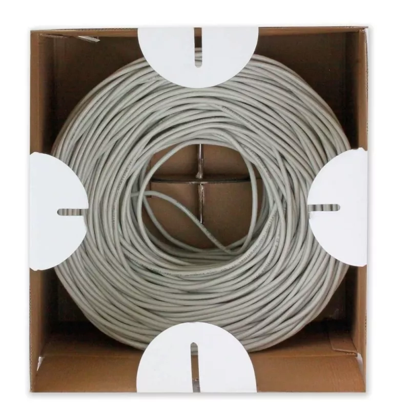 Netwerkkabel TECHLY Cat.6 U/UTP CCA 305 m, 23 AWG, 250 MHz, grijs