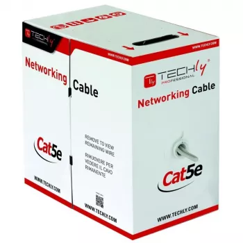 Techly ITP7-UTP-IC-CCA netwerkkabel grijs 305 m Cat5e U/UTP (UTP)