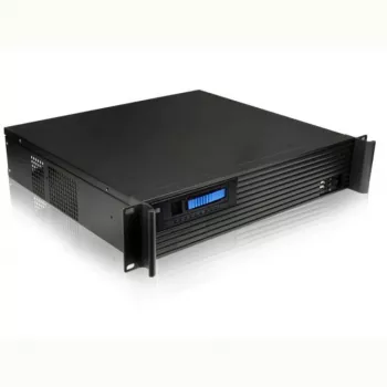 Server-rackbehuizing TECHLY I-CASE IPC-240L, 2U, Micro-ATX, 4x 3,5-inch-bays, 1x 5,25-inch-bay, 465x400x88,8 mm, zwart