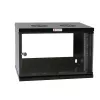 Techly wandbehuizing 19 6U D450 zwart gemonteerd I-CASE EL-1006B45