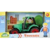 Lena Truckies tractor, tractor, 2 jaar, kunststof, zwart, groen