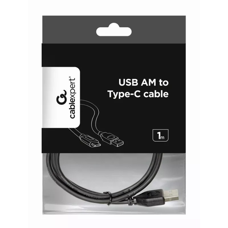 GEMBIRD USB 2.0 Type-A naar USB Type-B kabel 1m, zwart