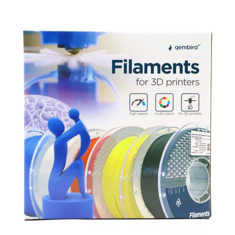 3D-printmateriaal Gembird 3DP-ABS1.75-01-B ABS Navy 1 kg