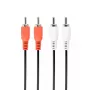 Audiokabel Gembird CCA-2R2R-6 1,8 m 2 x RCA zwart