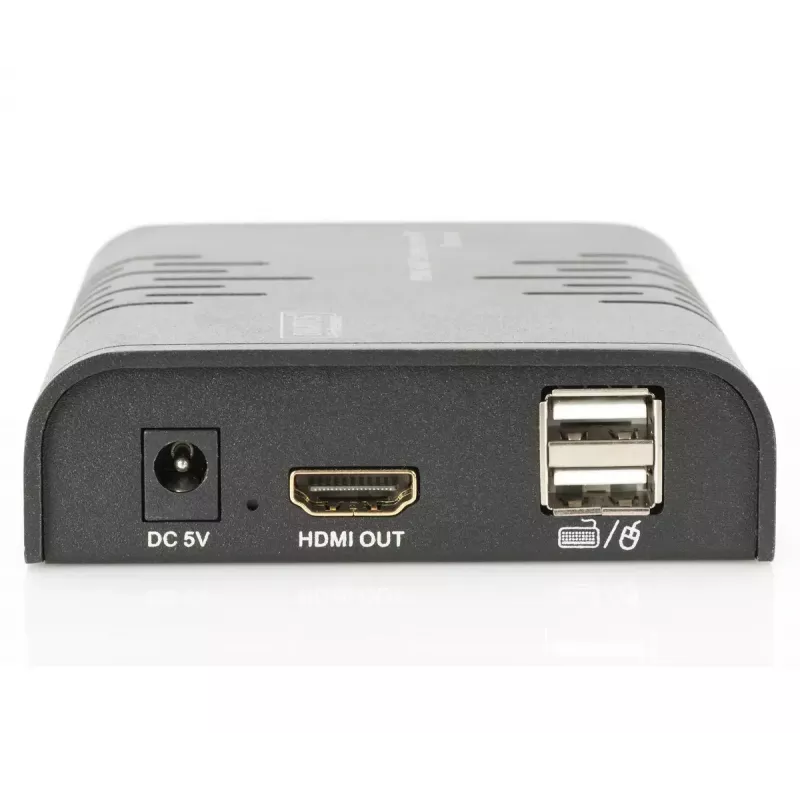 DIGITUS HDMI KVM-extender, 120 m via netwerkkabel (Cat 5, 5E, 6), Full HD, 1080p
