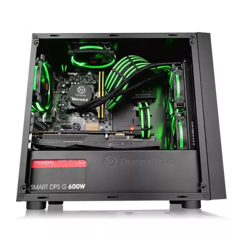 PC-behuizing Thermaltake Versa H18 micro tower zwart