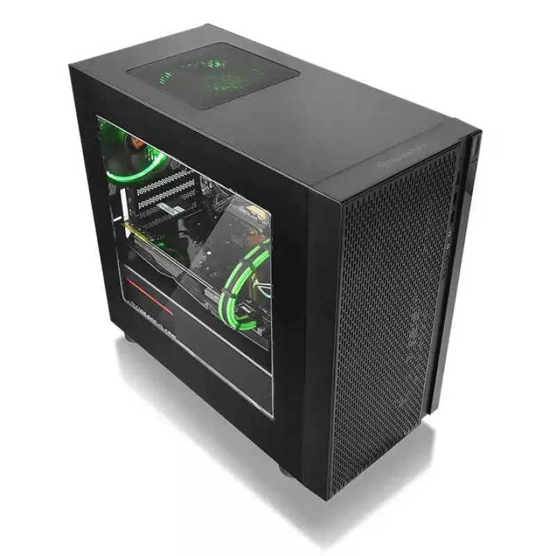 PC-behuizing Thermaltake Versa H18 micro tower zwart