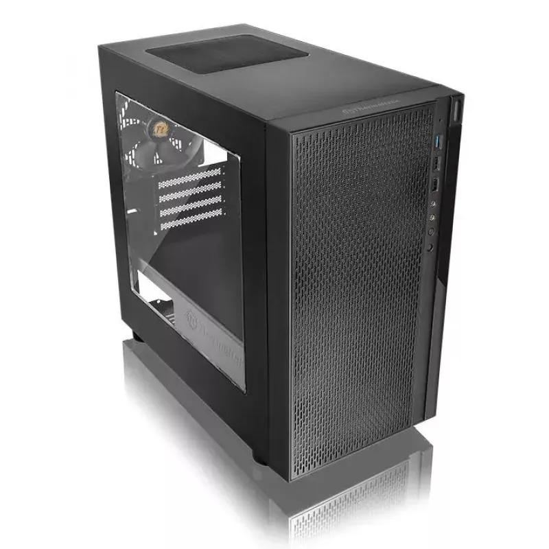 PC-behuizing Thermaltake Versa H18 micro tower zwart