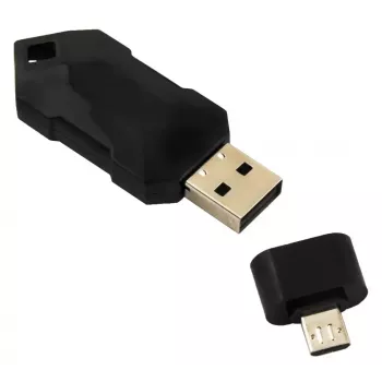 Draadloze gamepad ESPERANZA EGG112K 2,4 GHz voor pc en PS3, USB-ontvanger, zwart, 12 toetsen, analoge sticks