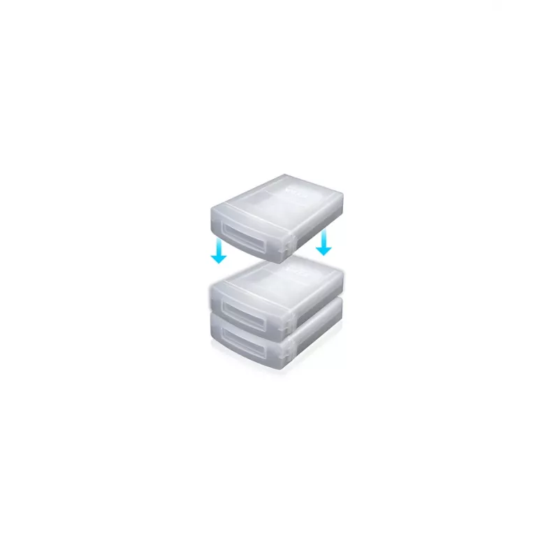 ICY BOX IB-AC602a opbergcase kunststof transparant