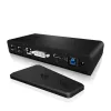ICY BOX IB-DK2241AC bedraad USB 3.2 Gen 1 (3.1 Gen 1) Type-A zwart