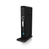 ICY BOX IB-DK2241AC bedraad USB 3.2 Gen 1 (3.1 Gen 1) Type-A zwart