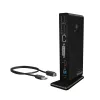 ICY BOX IB-DK2241AC bedraad USB 3.2 Gen 1 (3.1 Gen 1) Type-A zwart